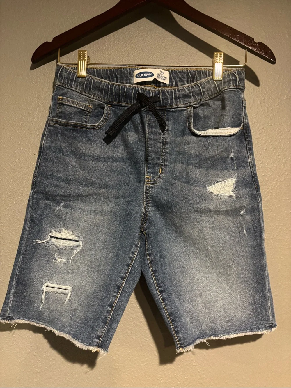 Old Navy Boy’s Light Blue Distressed Denim Shorts
